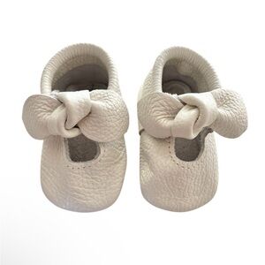 Freshly Picked Cream Kids Moccasins